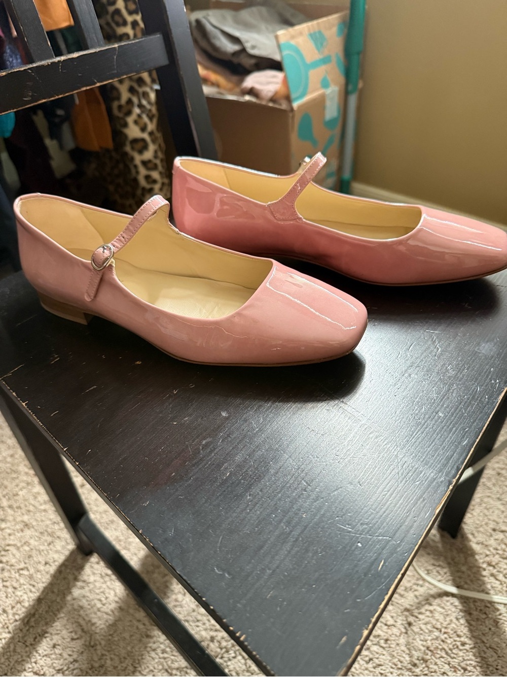 Classic patent Pink leather Poppy Barley Mary Jane Flats - Women - Picture 3 of 5
